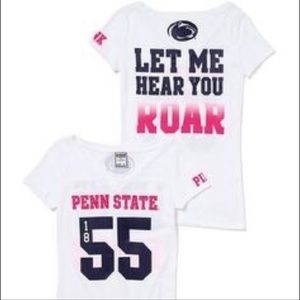Victoria’s Secret Pink Penn State University Let Me Hear You Roar Bling T-Shirt